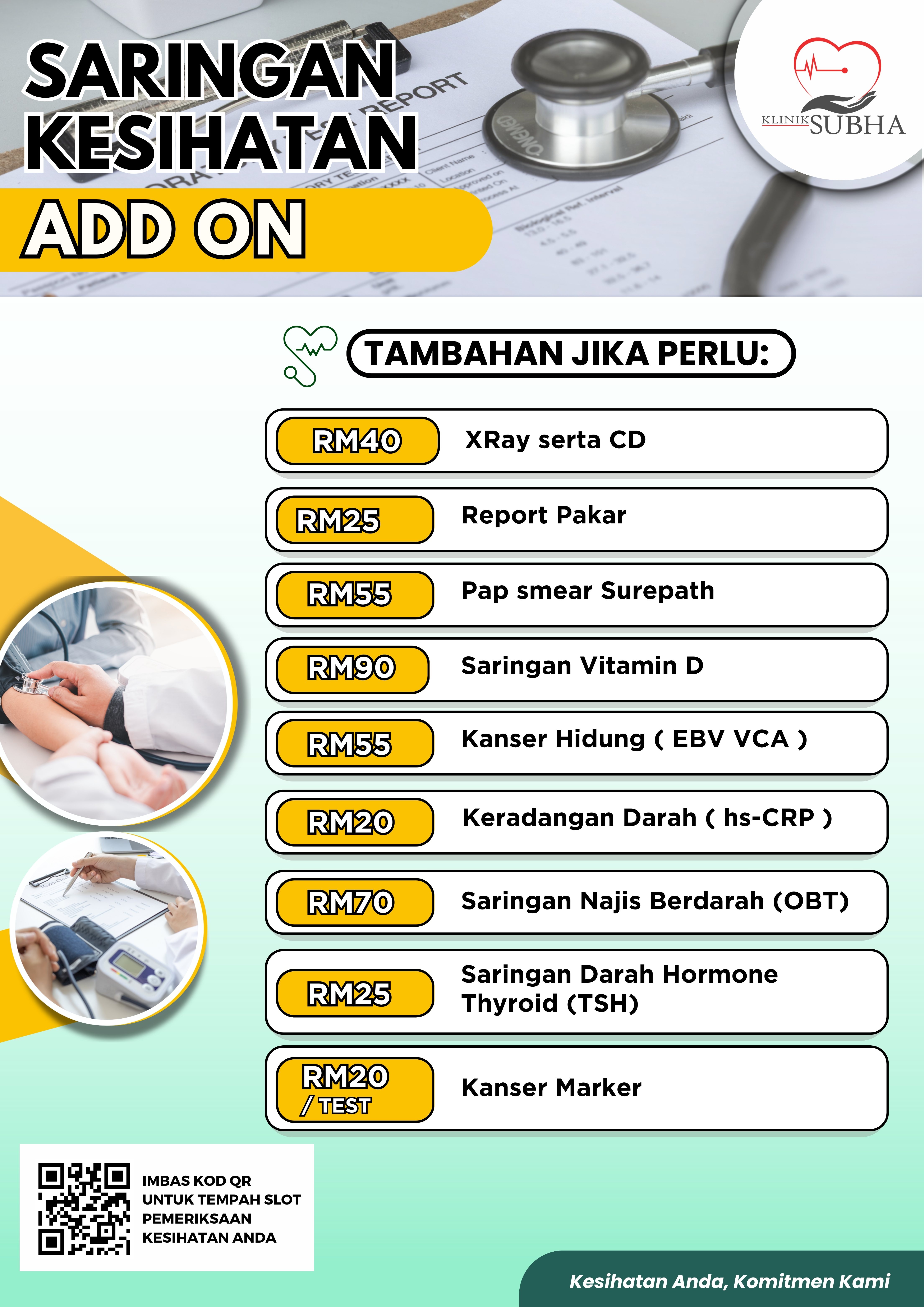 Saringan Kesihatan — Add On