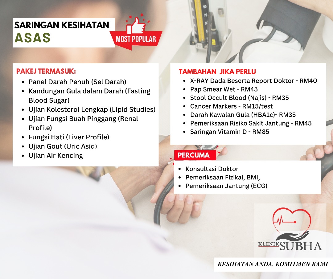 Basic Health Screening Most Popular